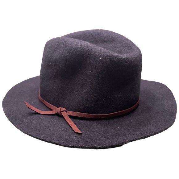 BRIXTON Wesley Fedora 100% Wool Felt Black OSFM
